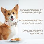 DOGWONG Hemp and Cotton Dog Collar - Soft, Durable