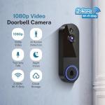 FameVibe 1080P Wireless Video Doorbell Camera