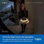 Tapo D210 Wireless 2K Doorbell Camera with Chime