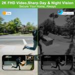 Wireless 2K HD Smart Doorbell Camera with Chime