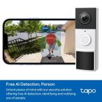 Tapo TD21 Wireless 2K Battery Video Doorbell Camera