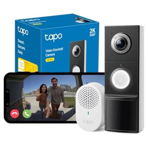 Tapo D235 2K Wireless Video Doorbell with Chime