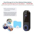 FameVibe 1080P Wireless Video Doorbell Camera