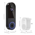 FameVibe 1080P Wireless Video Doorbell Camera