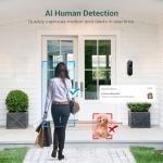 GlowPop 1080p Wireless Doorbell Camera with AI Detection