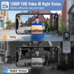 XTU 2K HD Wireless Video Doorbell Camera