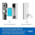 Tapo D235 2K Wireless Video Doorbell with Chime