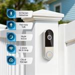 1080P Wireless Video Doorbell with AI Detection