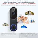 ClipBlur Wireless Video Doorbell with Night Vision