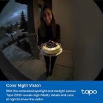 Tapo D235 2K Wireless Video Doorbell with Chime