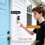 1080P Wireless Video Doorbell with AI Detection