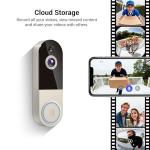 1080P Wireless Video Doorbell with AI Detection