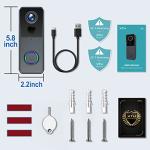 XTU 2K HD Wireless Video Doorbell Camera