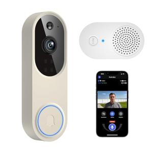 1080P Wireless Video Doorbell with AI Detection