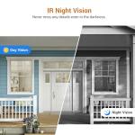 1080P Wireless Video Doorbell with AI Detection