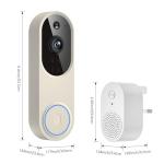 1080P Wireless Video Doorbell with AI Detection