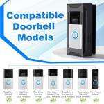 Adjustable No-Drill Video Doorbell Mount for Ring/Blink