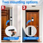 Adjustable No-Drill Video Doorbell Mount for Ring/Blink