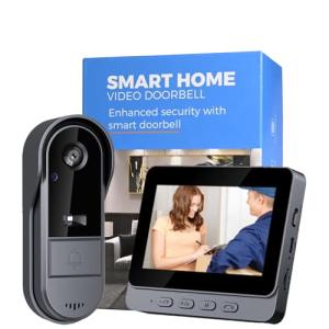 Winnes 1080P Video Doorbell Camera with Monitor