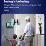 Winnes 1080P Video Doorbell Camera with Monitor