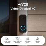 WYZE Wired 2K Video Doorbell with Night Vision