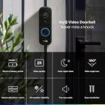 Chamberlain myQ Video Doorbell - 2K Camera, Color Night Vision
