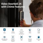 Arlo 2K Video Doorbell with Chime - Wired/Wireless