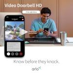 Arlo HD Video Doorbell | Wireless/Wired, 2-Way Audio