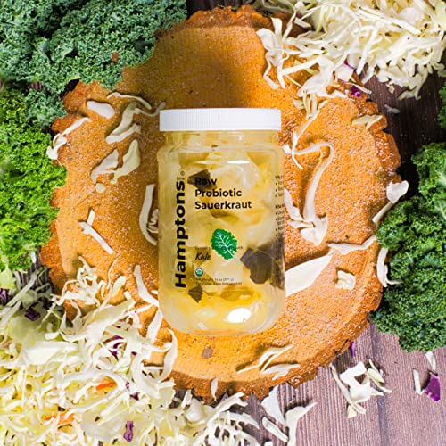 Organic Probiotic Kraut with Kale and Fermentation