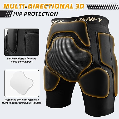Cienfy EVA 3D Padded Protection Shorts for Snowboarding