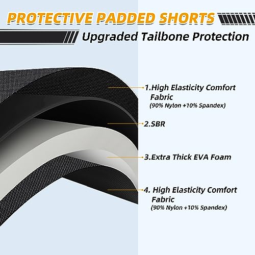 Cienfy EVA 3D Padded Protection Shorts for Snowboarding