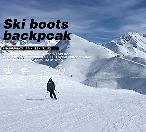 RAVOINCC 50L Waterproof Ski Boot Backpack