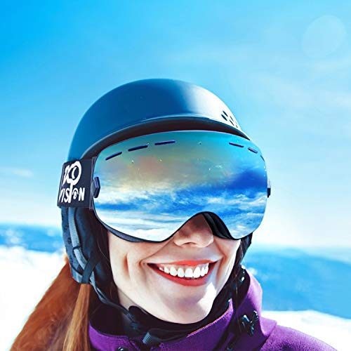 EXP VISION Snowboard Goggles with UV Protection - Blue