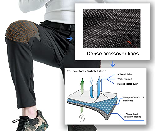 Men's Waterproof Windproof Winter Snowboard Pants