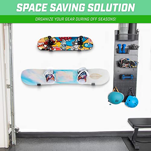 GoSports Snowboard & Skateboard Wall Mount Hangers