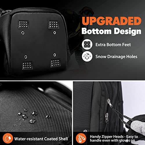 Hikenture 50L Waterproof Ski Boot Backpack