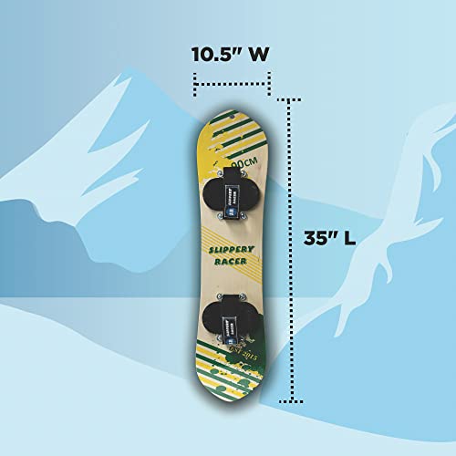 Kids Velcro Snowboard - Slippery Racer, 90 CM