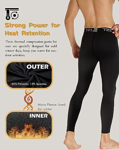 Men's Thermal Compression Pants 4 or 5 Pack