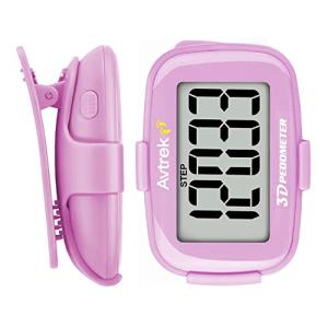 AVTREK 3D Step Counter Pedometer - Pink