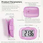 AVTREK 3D Step Counter Pedometer - Pink