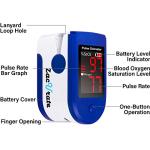 Zacurate Fingertip Pulse Oximeter Monitor - Blue