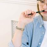 Champagne Gold Stainless Steel Band for Fitbit Luxe