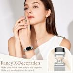 Silver Magnetic Mesh Bands for Fitbit Charge 5/6