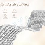 Silver Magnetic Mesh Bands for Fitbit Charge 5/6