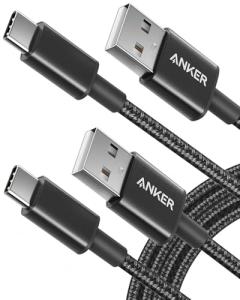 Anker 6ft USB A to USB C Cable (2 Pack)