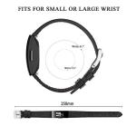 Leather Bands for Fitbit Inspire 3/2 - Black