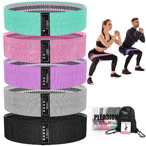 Fabric Resistance Bands - 5 Levels for Workouts
