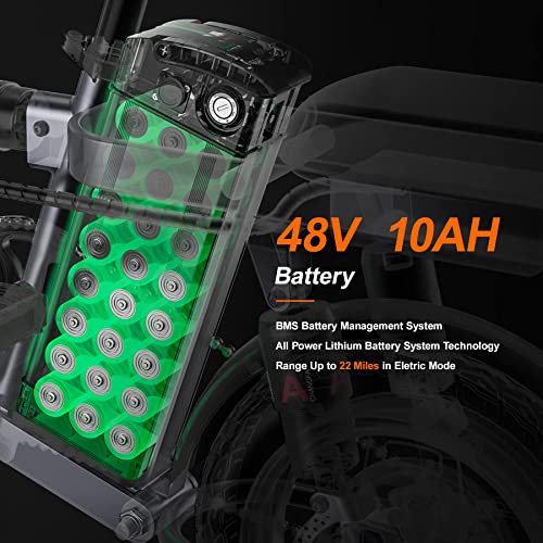 ENGWE Mini Folding Electric Bike with Fat Tires