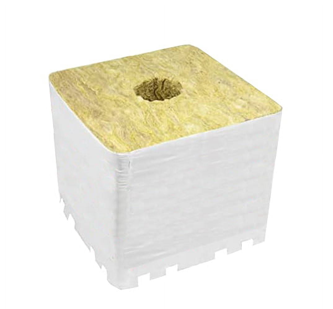4 Inch Rockwool Cubes for Hydroponics - 6 Pack