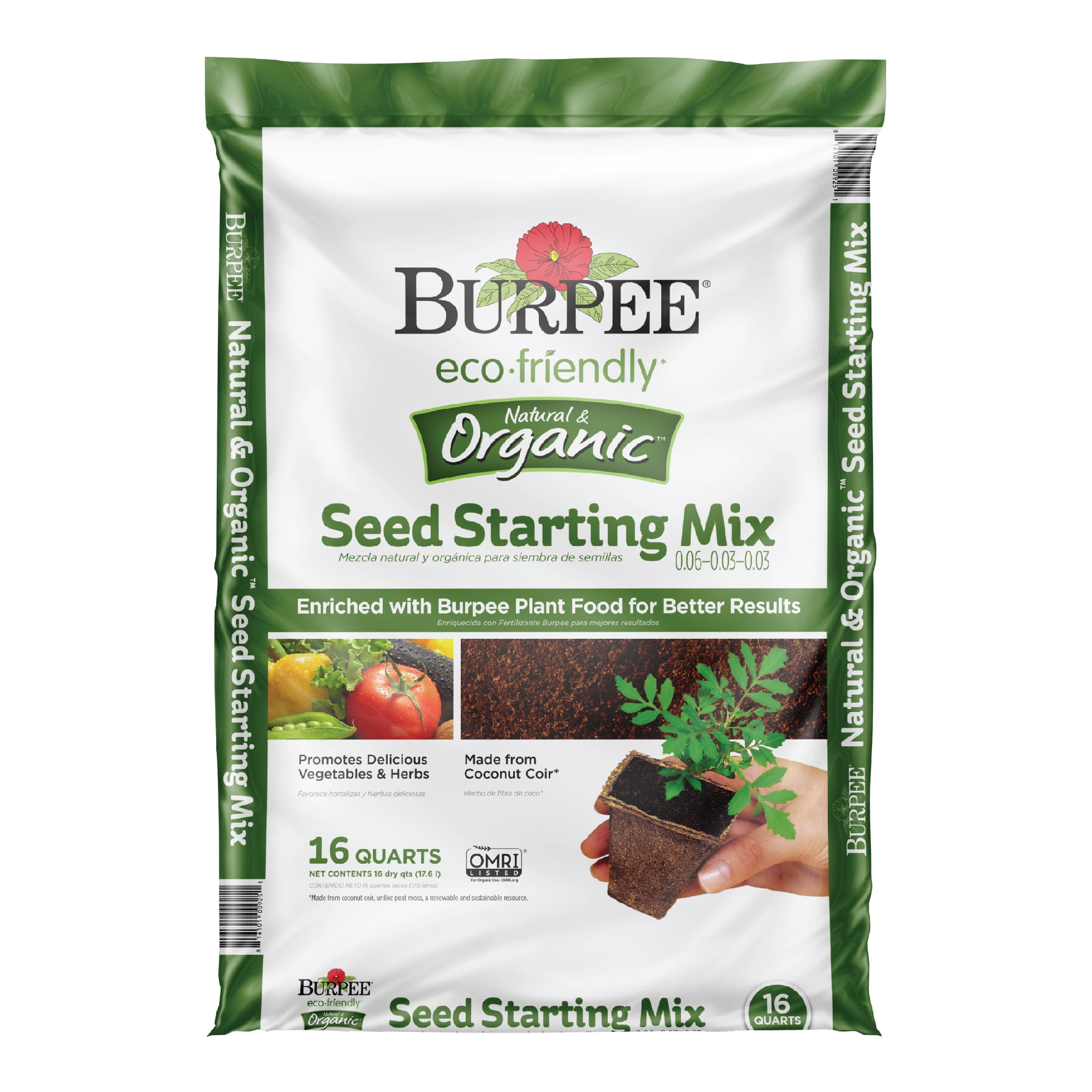 Burpee Organic Seed Starting Mix, 16 Quart